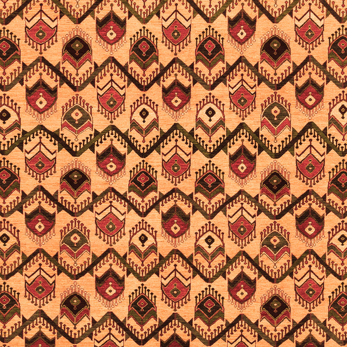 Abstract Orange Modern Rug, abs4029org