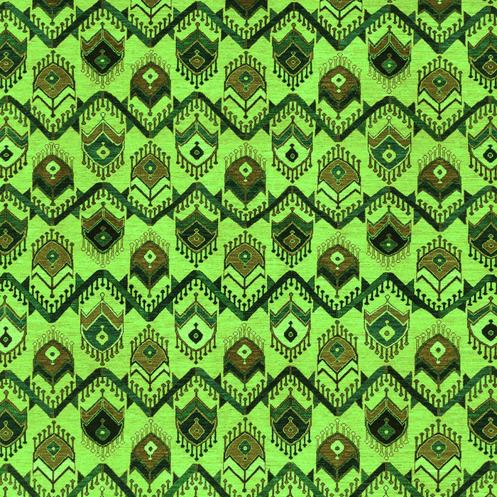 Abstract Green Modern Rug, abs4029grn