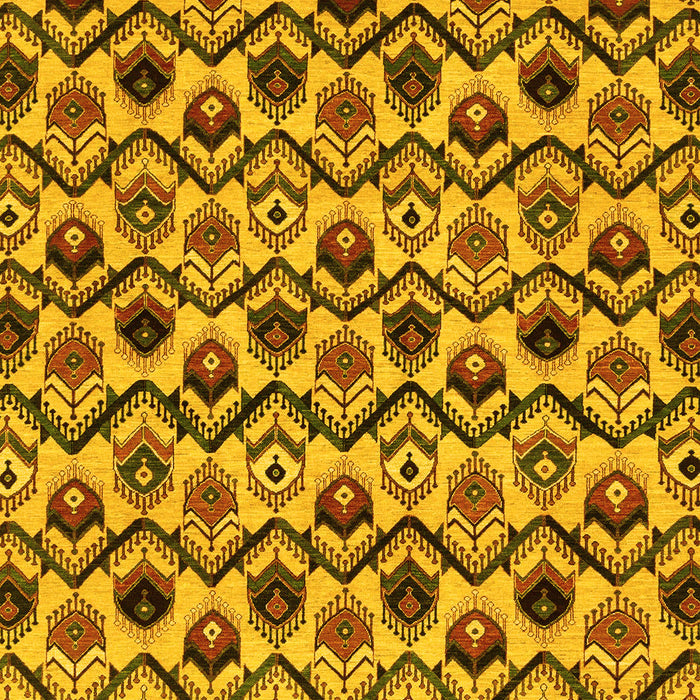 Machine Washable Abstract Yellow Modern Rug, wshabs4029yw