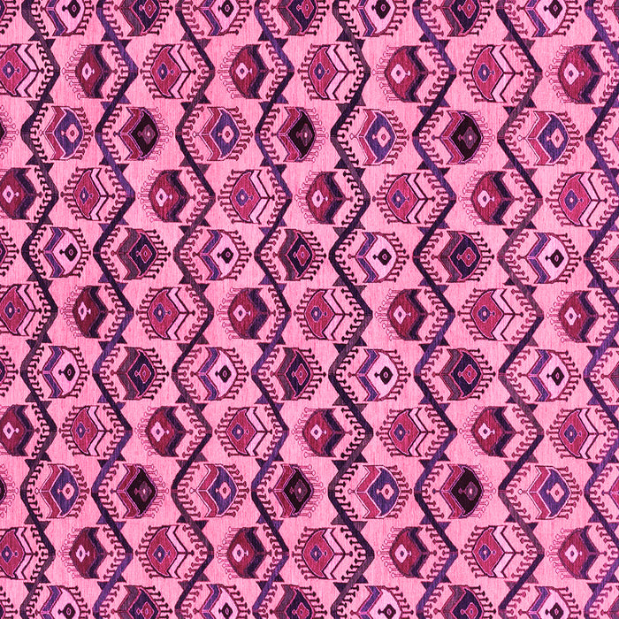 Square Machine Washable Abstract Pink Modern Rug, wshabs4029pnk
