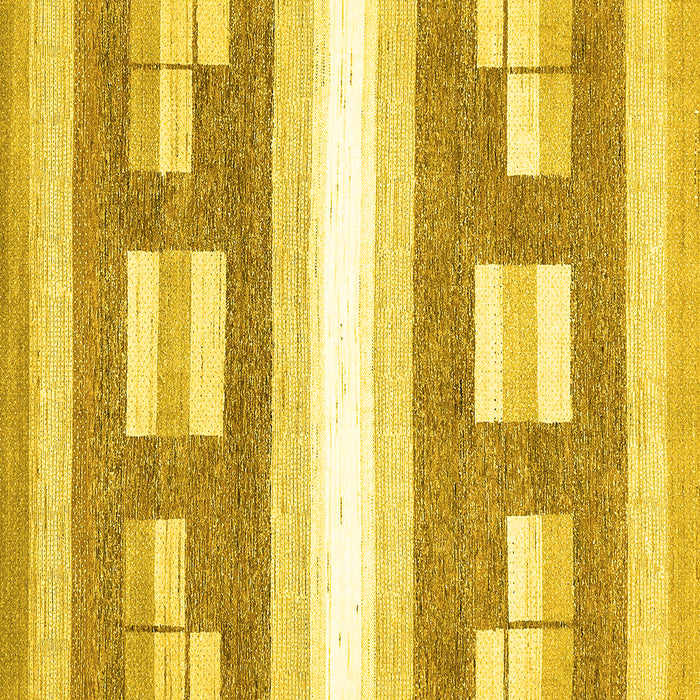 Square Solid Yellow Modern Rug, abs402yw