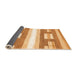 Sideview of Solid Orange Modern Rug, abs402org