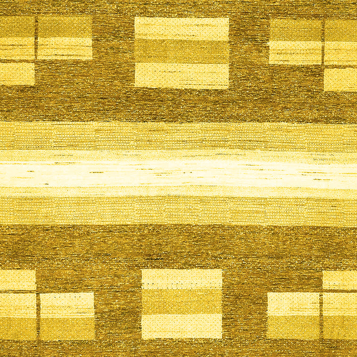 Solid Yellow Modern Rug, abs402yw