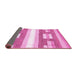 Sideview of Solid Pink Modern Rug, abs402pnk