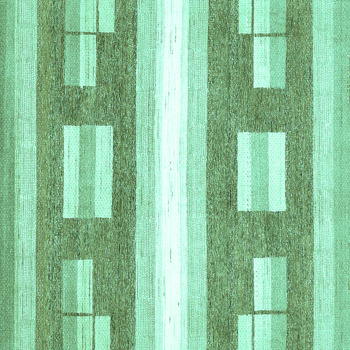 Square Machine Washable Solid Turquoise Modern Area Rugs, wshabs402turq