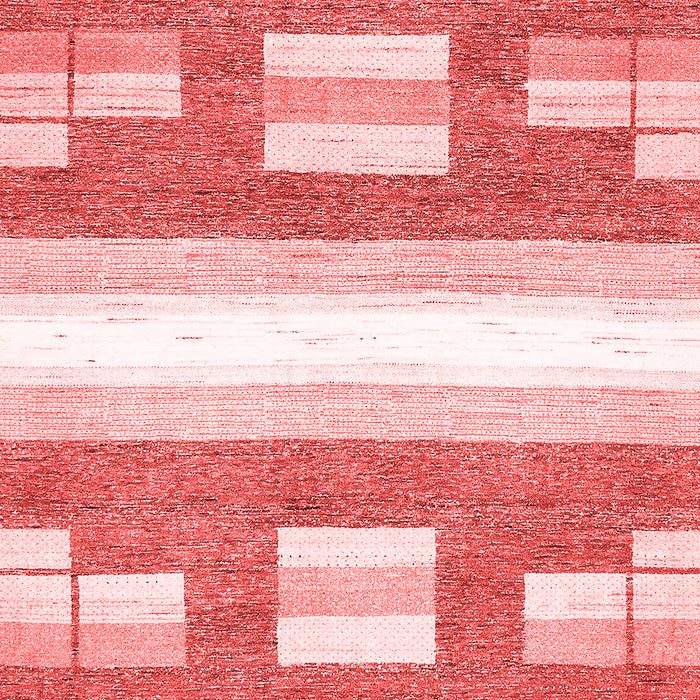 Machine Washable Solid Red Modern Rug, wshabs402red
