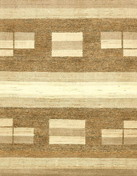 Machine Washable Abstract Cinnamon Brown Rug, wshabs402