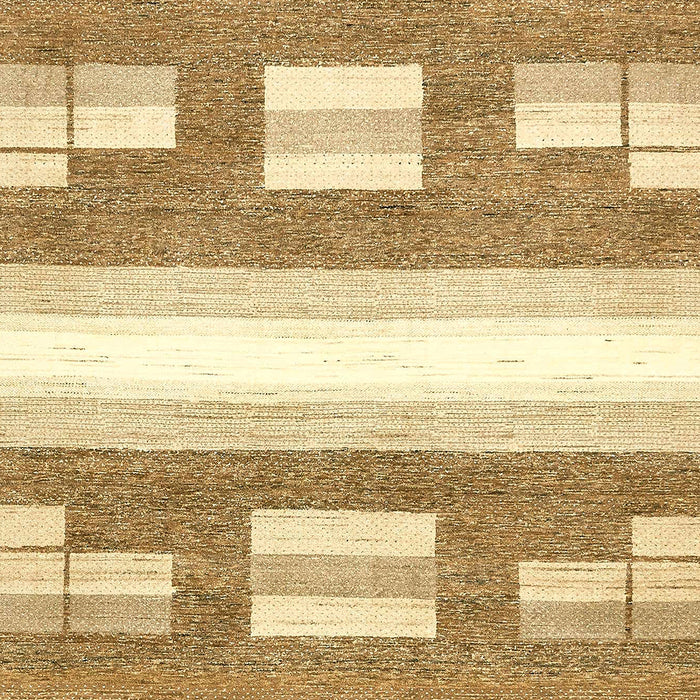 Machine Washable Abstract Cinnamon Brown Rug, wshabs402