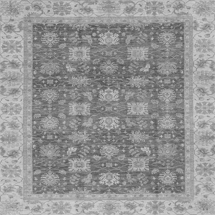 Square Oriental Gray Traditional Rug, abs4030gry