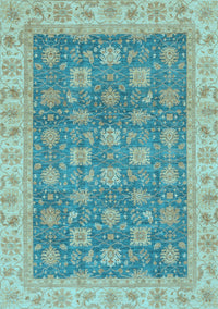 Oriental Light Blue Traditional Rug, abs4030lblu