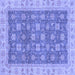 Square Oriental Blue Traditional Rug, abs4030blu