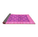 Sideview of Oriental Pink Traditional Rug, abs4030pnk