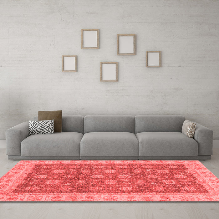 Traditional Red Washable Rugs