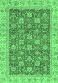 Oriental Emerald Green Traditional Rug, abs4030emgrn