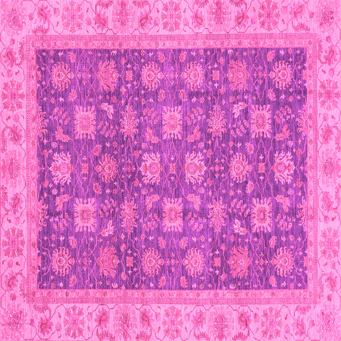Square Oriental Pink Traditional Rug, abs4030pnk