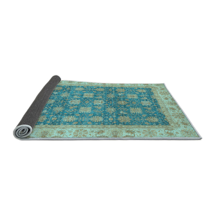 Sideview of Oriental Light Blue Traditional Rug, abs4030lblu