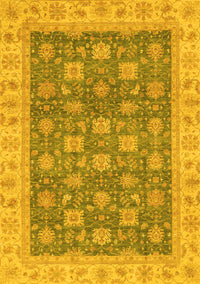 Oriental Yellow Traditional Rug, abs4030yw