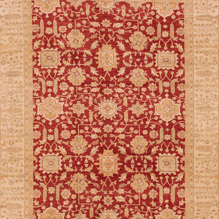 Machine Washable Abstract Orange Red Rug, wshabs4031