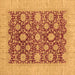 Square Oriental Brown Traditional Rug, abs4031brn