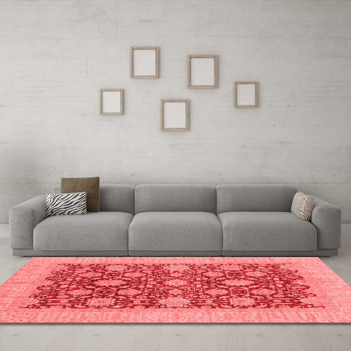 Traditional Red Washable Rugs