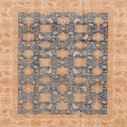 Square Machine Washable Abstract Dark Almond Brown Rug, wshabs4032
