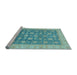 Sideview of Machine Washable Oriental Light Blue Modern Rug, wshabs4032lblu