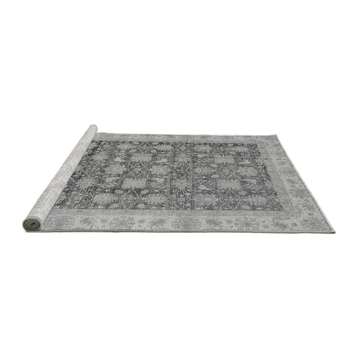 Sideview of Machine Washable Oriental Gray Modern Rug, wshabs4032gry