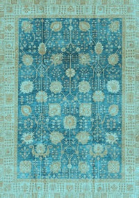 Oriental Light Blue Modern Rug, abs4033lblu