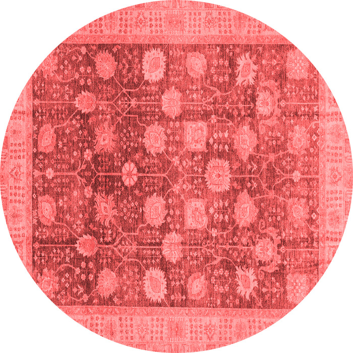 Machine Washable Oriental Red Modern Rug, wshabs4033red