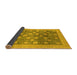 Sideview of Oriental Yellow Modern Rug, abs4033yw