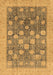 Machine Washable Oriental Brown Modern Rug, wshabs4033brn