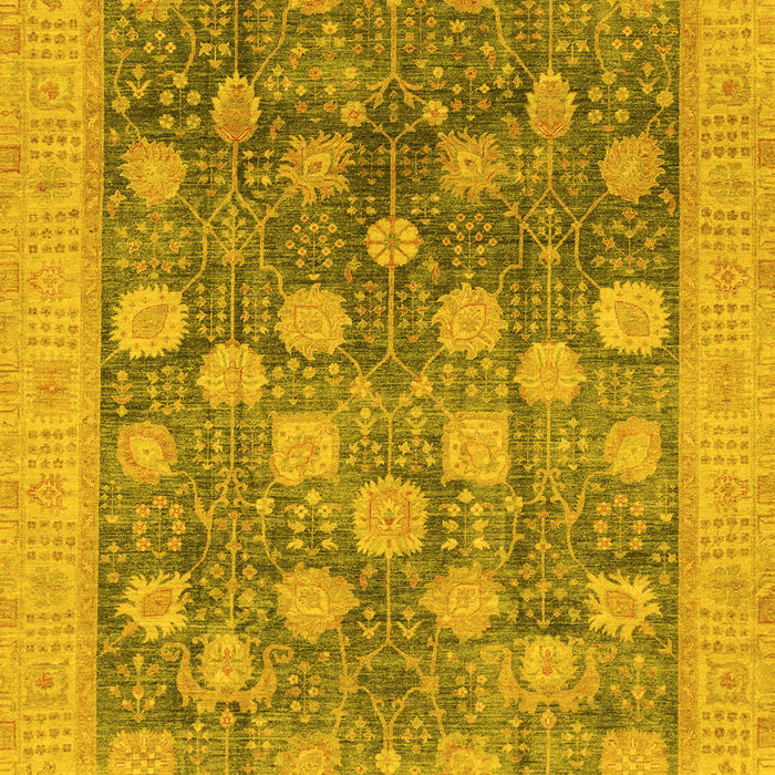 Oriental Yellow Modern Rug, abs4033yw