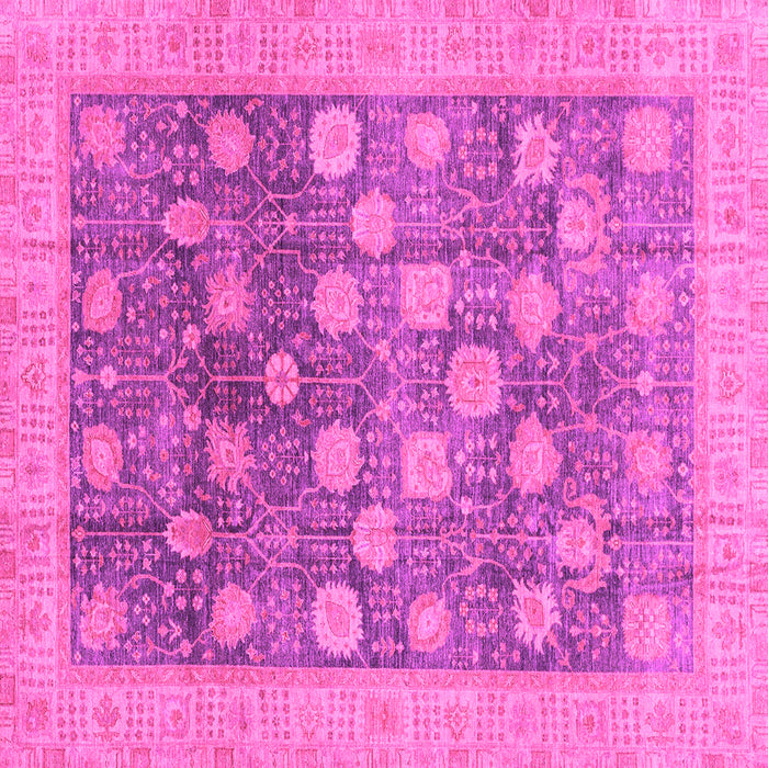 Square Oriental Pink Modern Rug, abs4033pnk