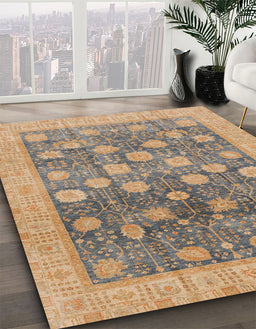 Machine Washable Abstract Brown Rug in a Family Room, wshabs4033