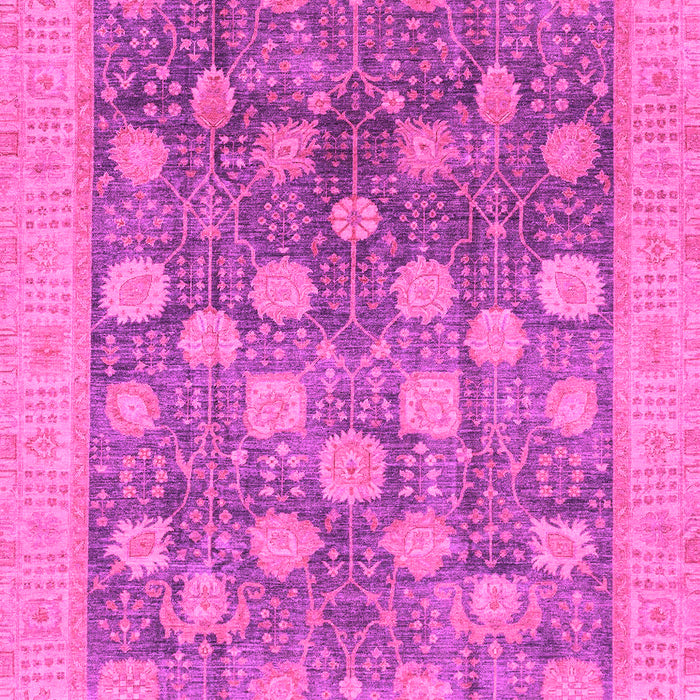 Machine Washable Oriental Pink Modern Rug, wshabs4033pnk