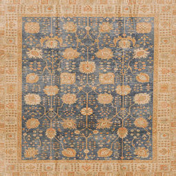 Square Machine Washable Abstract Brown Rug, wshabs4033