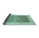 Sideview of Oriental Light Blue Modern Rug, abs4034lblu