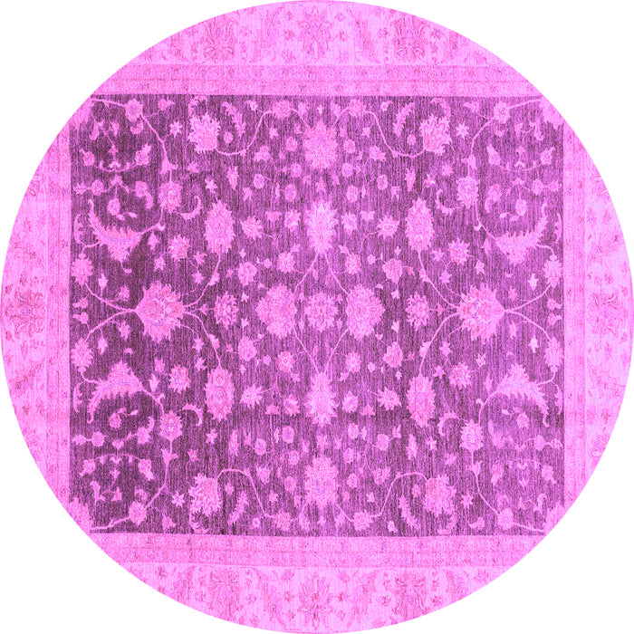 Round Oriental Purple Modern Rug, abs4034pur