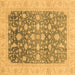 Square Oriental Brown Modern Rug, abs4034brn