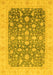 Machine Washable Oriental Yellow Modern Rug, wshabs4034yw