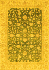 Oriental Yellow Modern Rug, abs4034yw