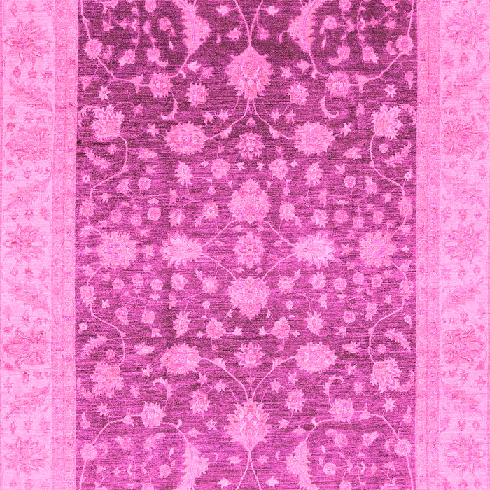 Machine Washable Oriental Pink Modern Rug, wshabs4034pnk