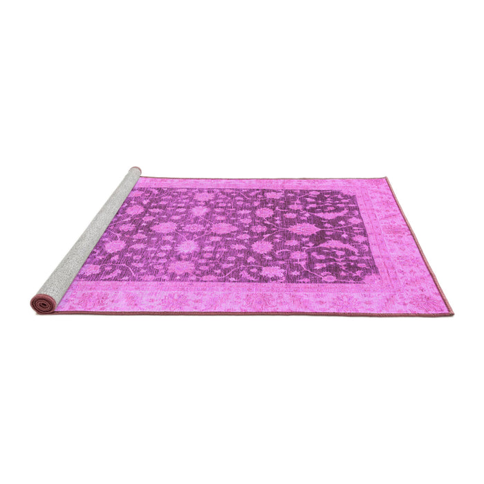Sideview of Machine Washable Oriental Purple Modern Area Rugs, wshabs4034pur