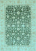 Oriental Light Blue Modern Rug, abs4034lblu