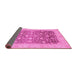 Sideview of Oriental Pink Modern Rug, abs4034pnk