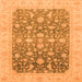 Square Oriental Orange Modern Rug, abs4034org