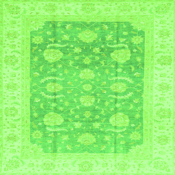 Square Oriental Green Modern Rug, abs4035grn