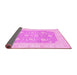 Sideview of Oriental Pink Modern Rug, abs4035pnk