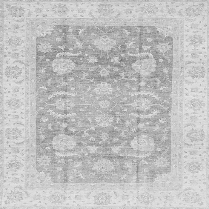 Square Machine Washable Oriental Gray Modern Rug, wshabs4035gry