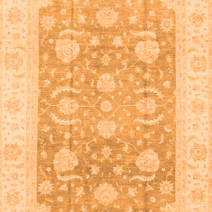 Machine Washable Oriental Orange Modern Area Rugs, wshabs4035org